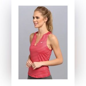 NWOT Nike Women's Dri-Fit Stripe Pure Tennis Tank Top